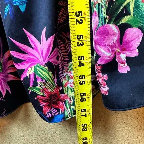 INC International Concepts Floral Tiered Maxi Dress Womens Small Resort Beach - Picture 6 of 14